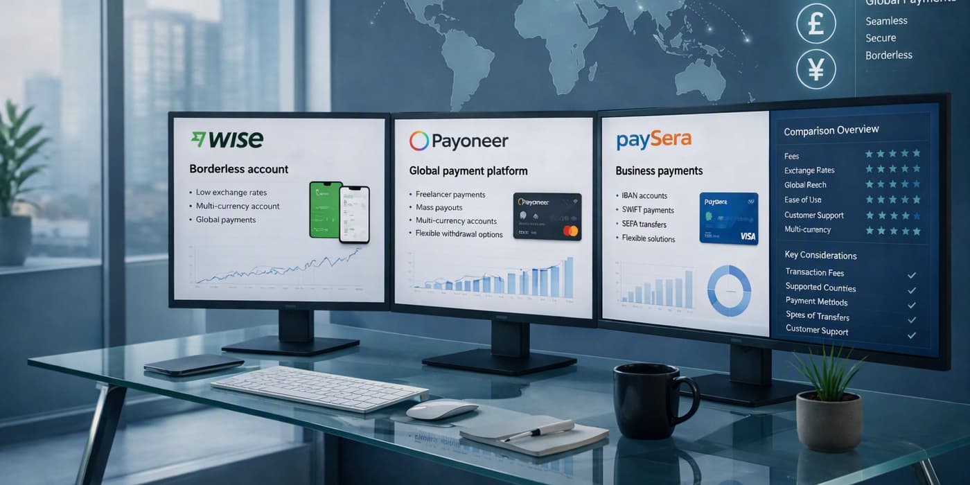 Як налаштувати оплату послуг через Wise, Payoneer або Paysera?