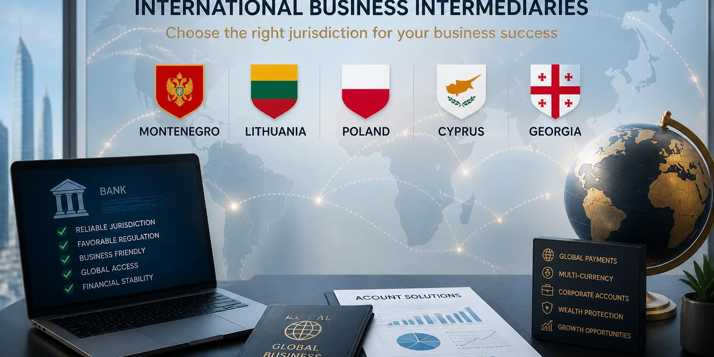 TOP-5 Countries for Opening Accounts for International Business Intermediaries